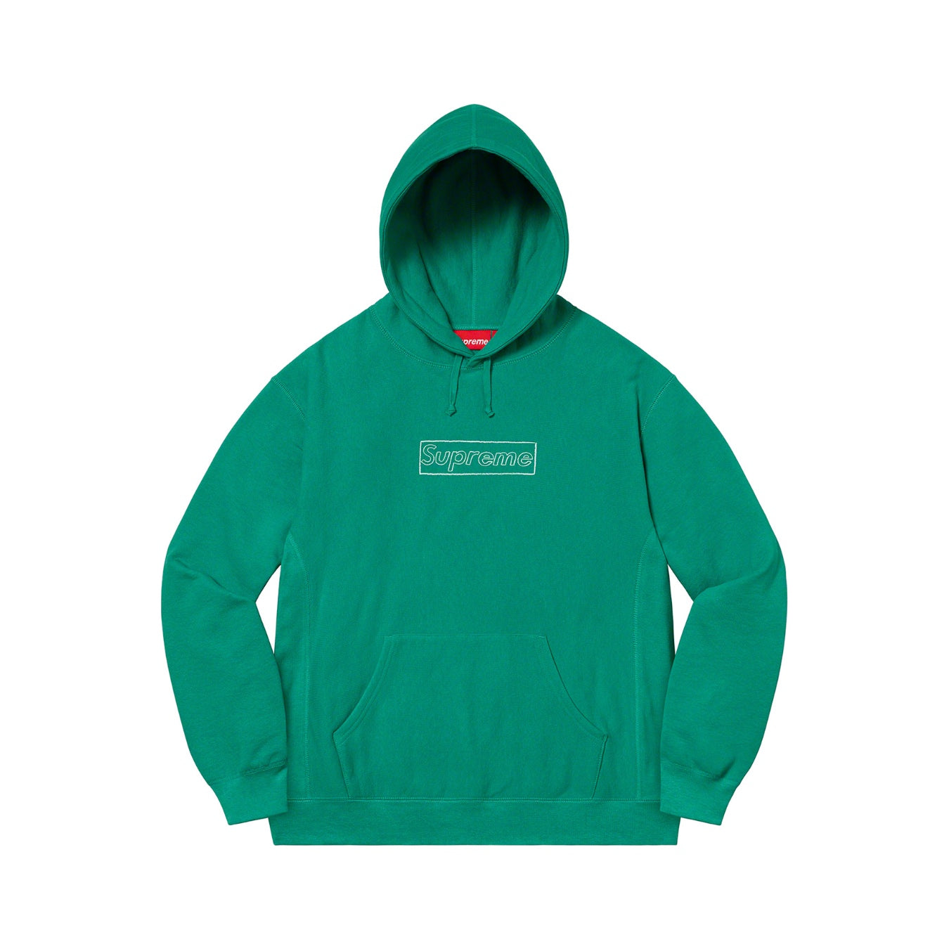 Supreme KAWS Chalk Logo Hooded Sweatshirt Light Pine – CRUIZER