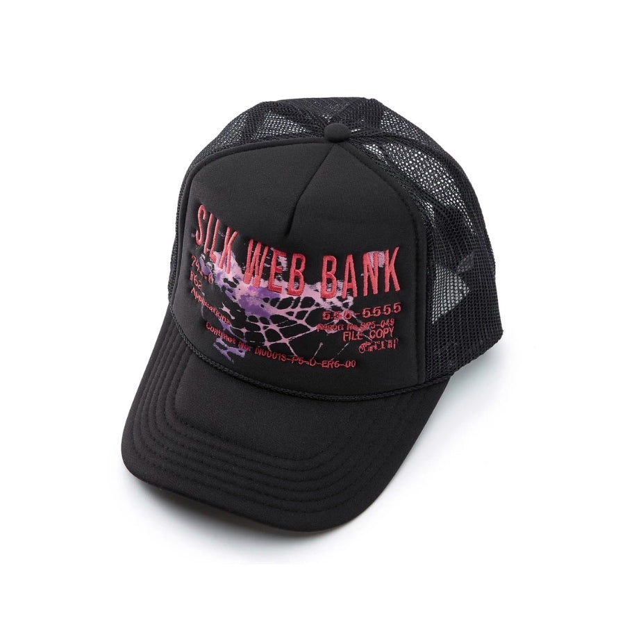 Spider Worldwide Silk deals Web Bank Trucker Hat Black