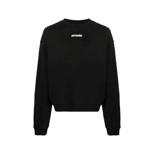 Off-White Oversize Fit Marker Arrows Crewneck Sweatshirt Black/Red Off-White