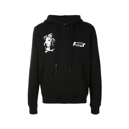 OFF-WHITE Slim Fit Kiss 21 Hoodie Black/White Off-White