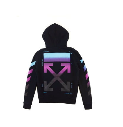 Off-White Diagonal Gradient Zip Hoodie Black Off-White