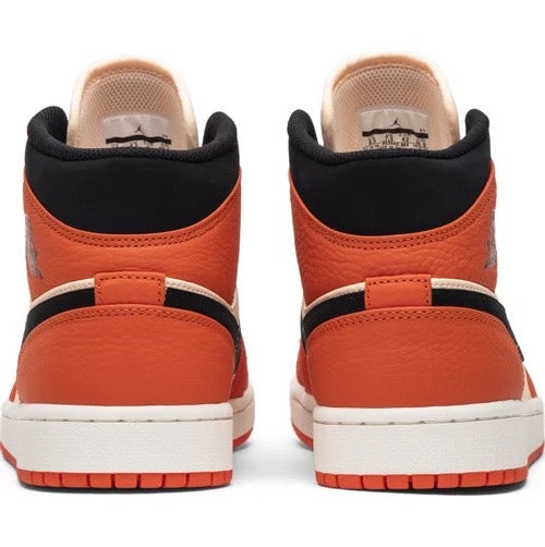 Jordan 1 mid 2025 team orange black