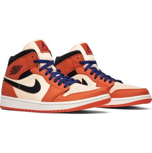 Air Jordan 1 Mid Team Orange Black Air Jordan