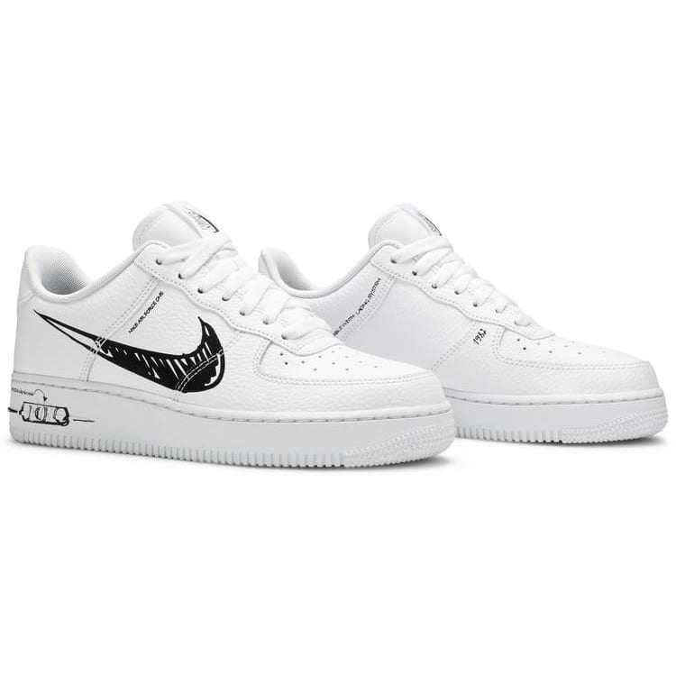 Nike air force store 1 virgule noir